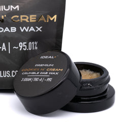 Cookies and Cream 95.01% THCa Crumble Dab Wax 3g - 3 GRAMS