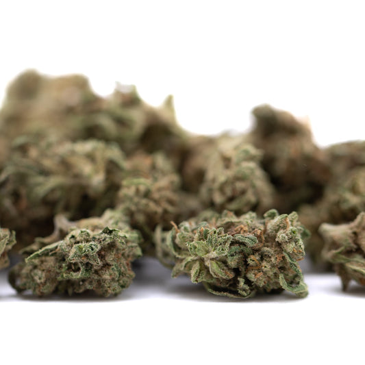 Premium Durban Poison pure sativa THCa flower smalls with trichomes