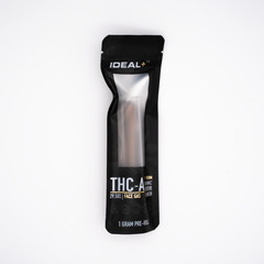 Black and silver THC-A pre-roll package for Face Gas 30% THCA Pre-Rolls 1 gram