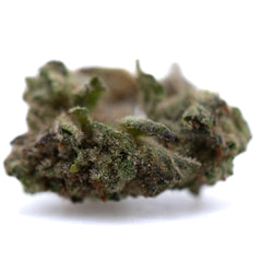 Green THCa Flower Bud with White Trichomes and Candy Flavor