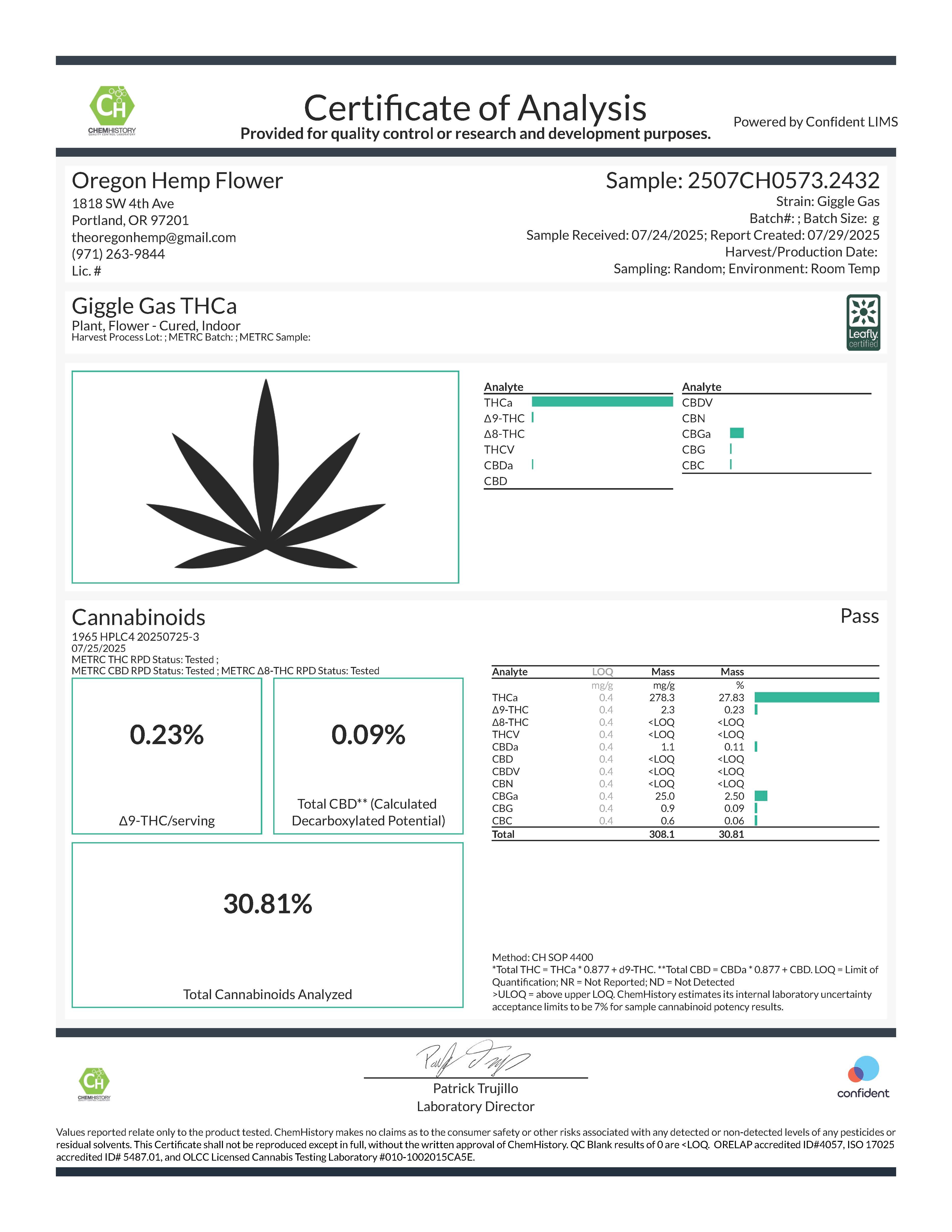 Giggle Gas Indoor THCa Flower - Plants