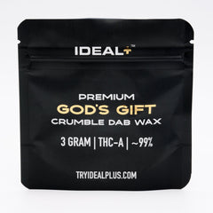 God’s Gift 94.67% THCa Crumble Dab Wax 3g - 3 GRAMS