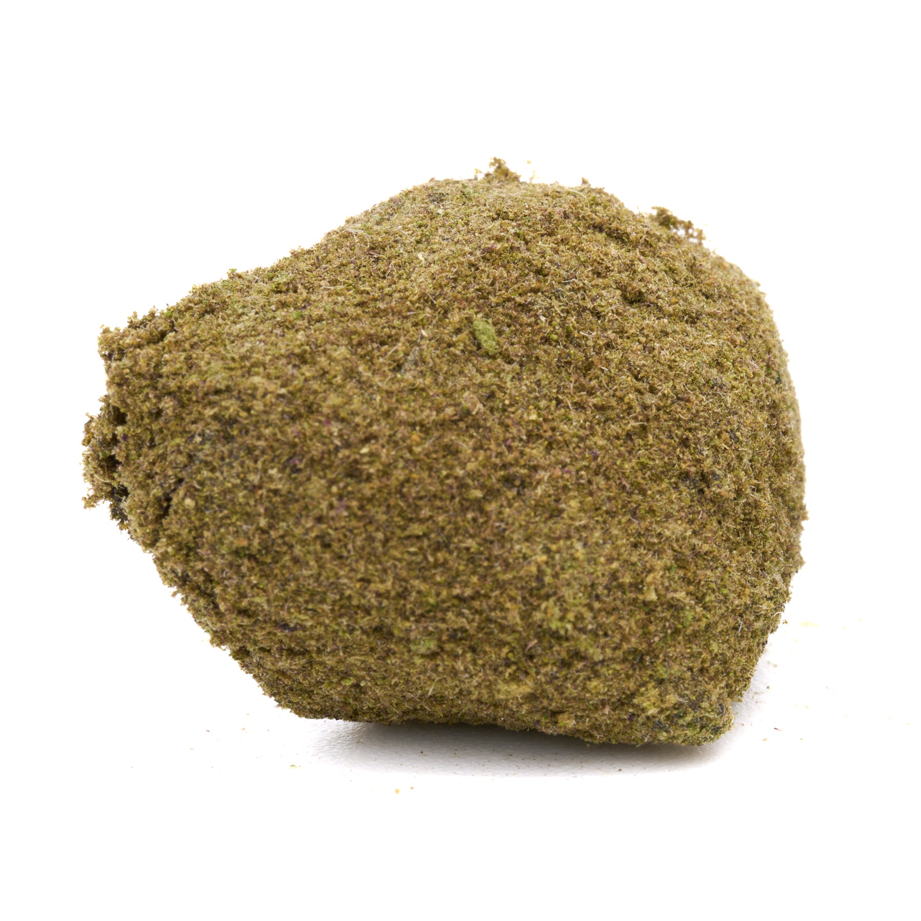 Moon rock-shaped kief chunk from Gorilla Glue CBD Moon Rocks product