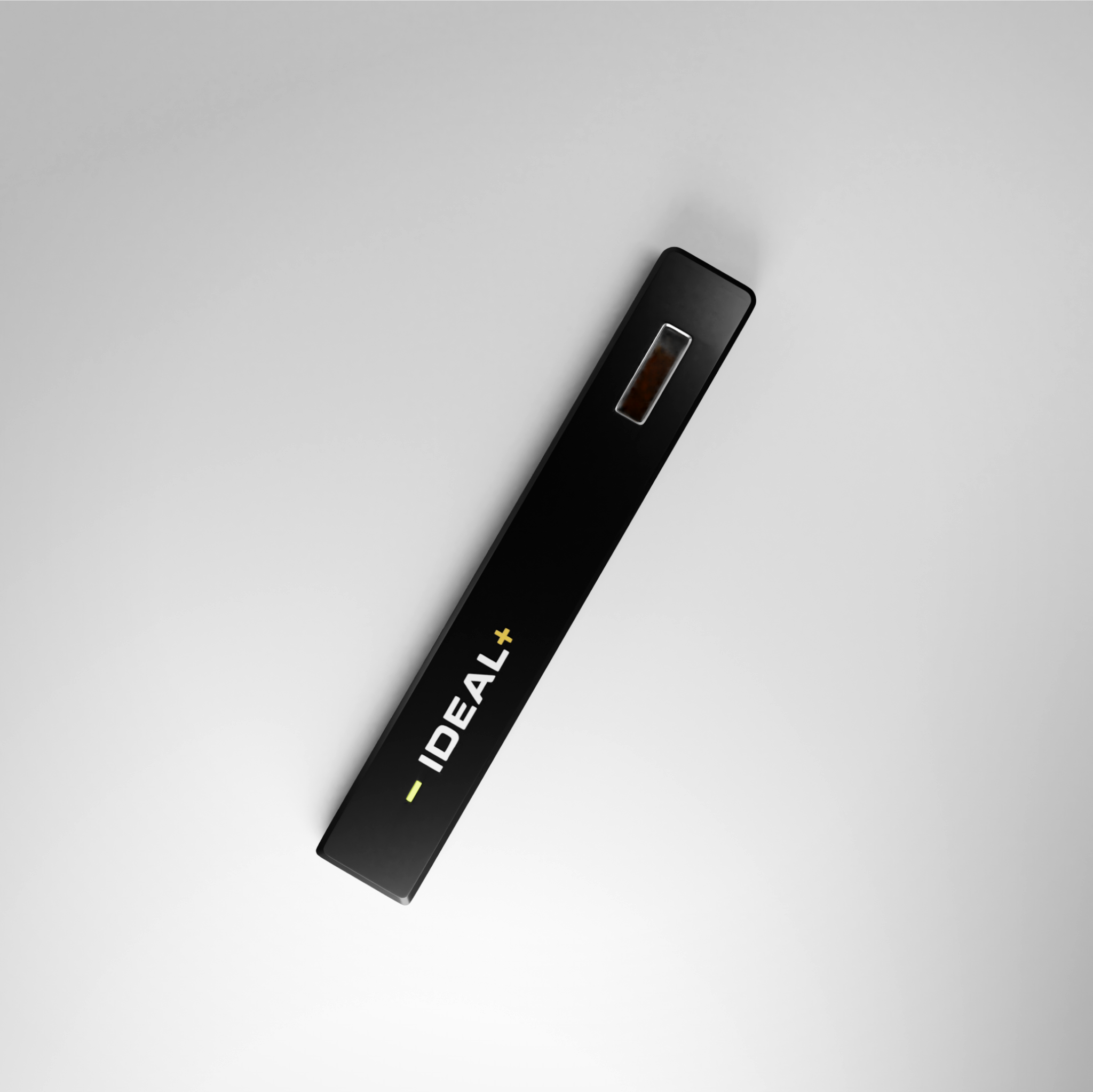 Black IDEAL+ device with display for Bubba Kush CBD Disposable Vape Pen 1200mg
