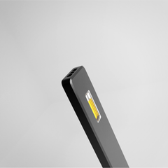Black Bubba Kush CBD Disposable Vape Pen with yellow illuminated strip for mild honey vaping