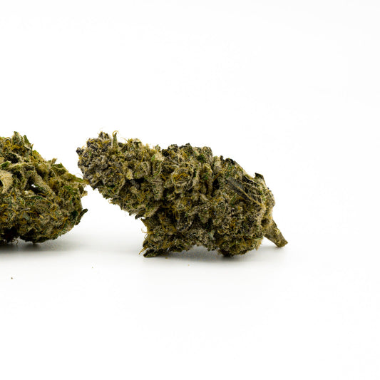 Dried Gas Monkey THCA Flower with dense green indica-dominant hybrid buds