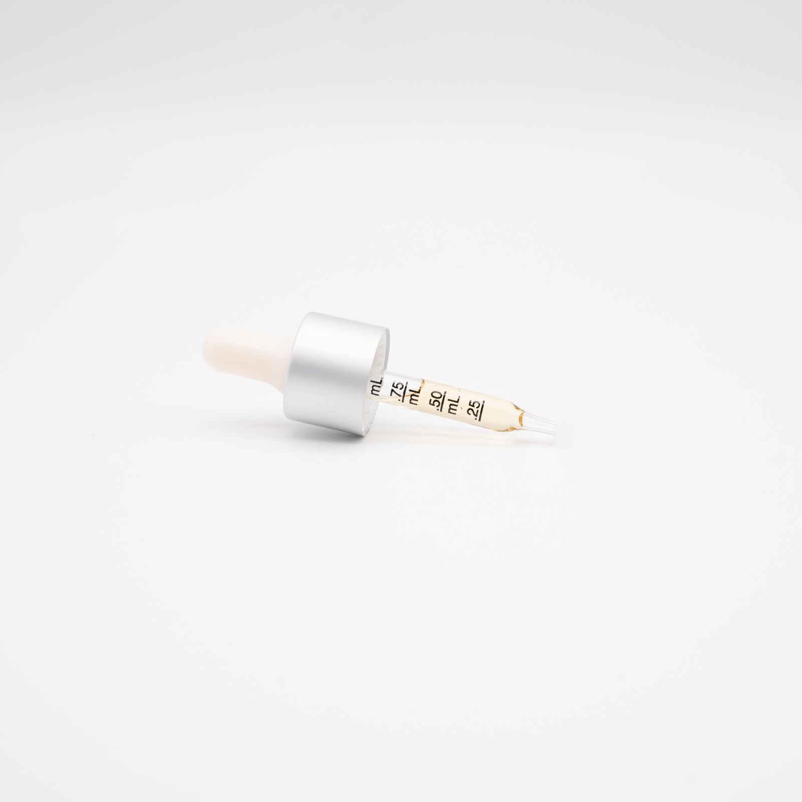 White and silver lip balm tube with Korean text for Tincture Oil Day Drops 1000mg CBD