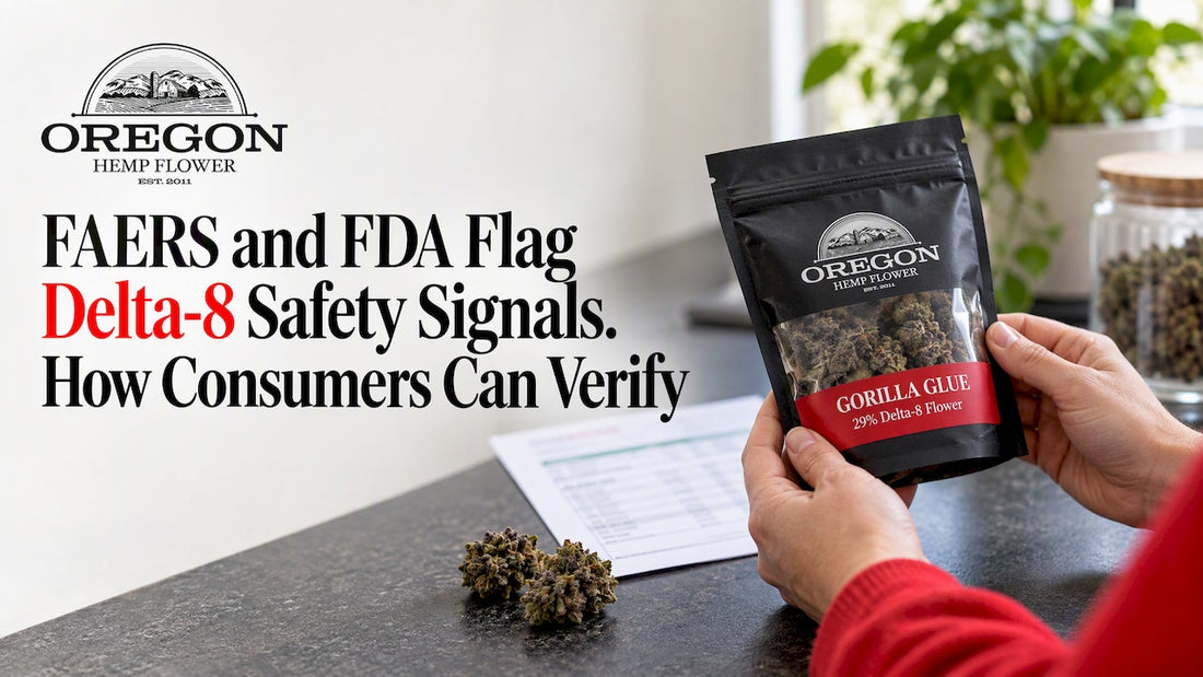 Consumer checking Delta-8 product safety