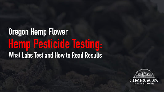 Hemp extract vial beside chromatography instrument