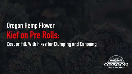Kief being rotated onto a hemp pre-roll
