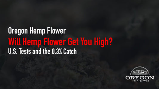 Hemp flower sample prepared for laboratory testing