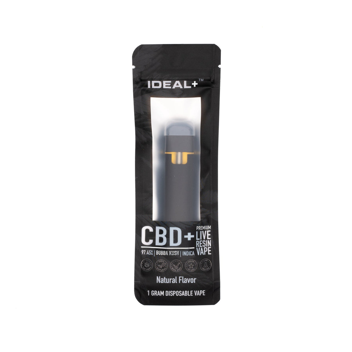 Bubba Kush 97.45% CBD Disposable Vape - CBD Vape - Ideal Plus Bubba Kush 97.45% CBD Disposable Vape - CBD Vape - Ideal Plus