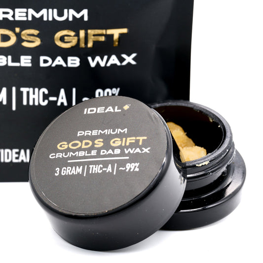 God’s Gift 94.67% THCa Crumble Dab Wax 3g - 3 GRAMS