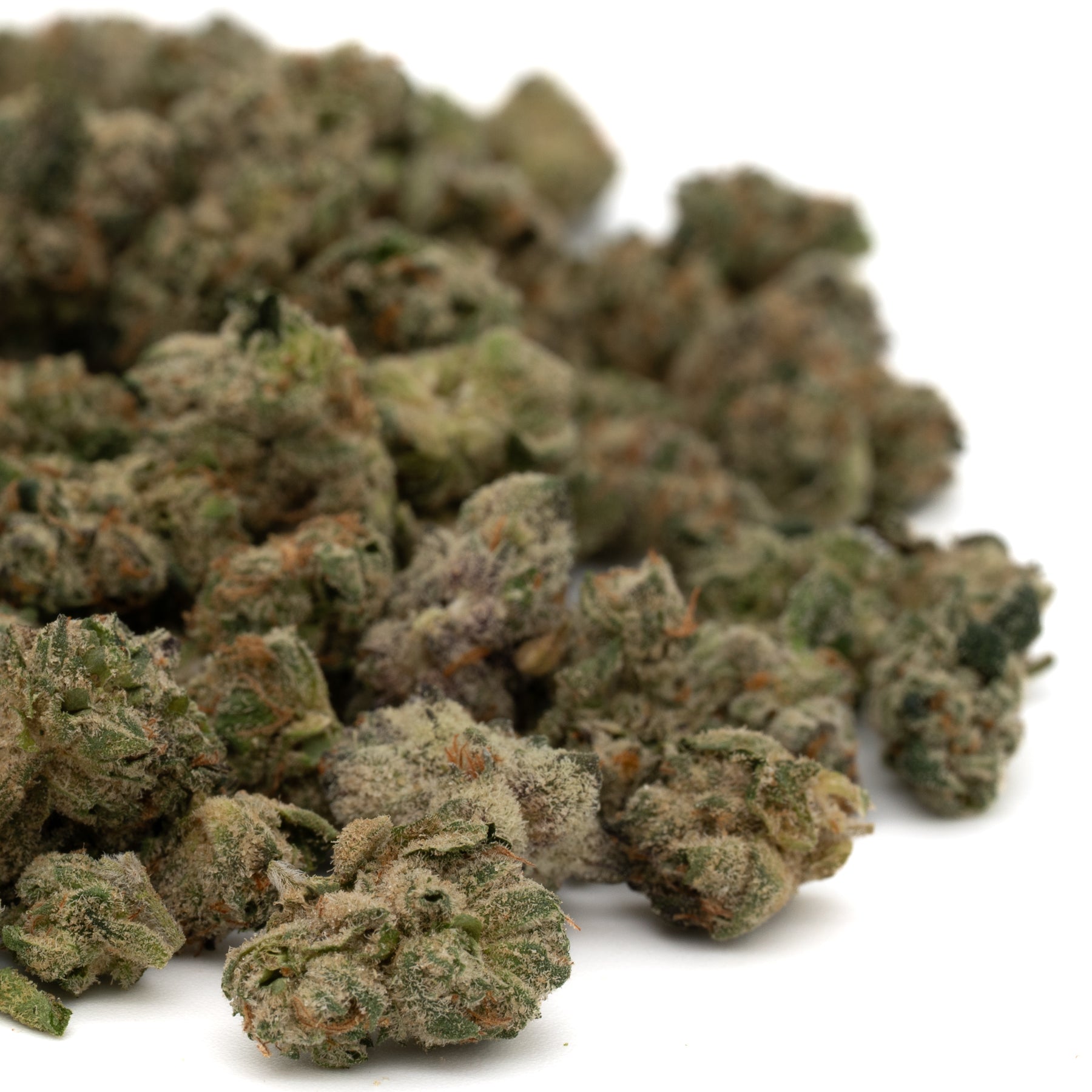 Maverick CBD Hemp Flower Smalls with small buds and a generous coating of trichomes